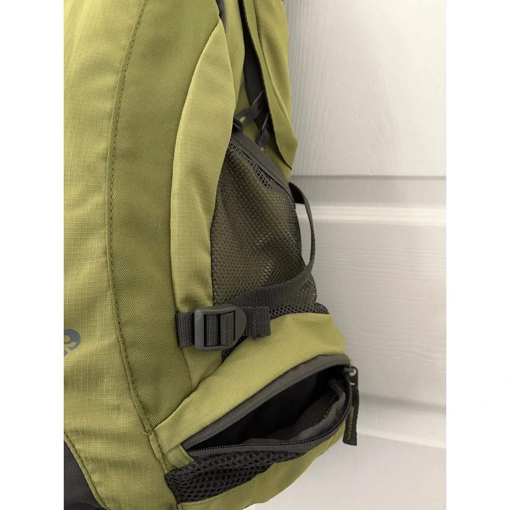 Outdoor Products Backpack Lime Green Ripstop Nylon Hiking School Bag 18in